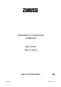 Manual de uso Zanussi ZNB39NDC8 Frigorífico combinado