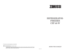 Handleiding Zanussi CZF145W Koel-vries combinatie