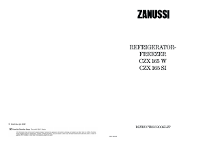 Manual Zanussi CZX165W Fridge-Freezer