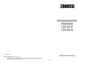 Bruksanvisning Zanussi CZX165W Kyl-frys