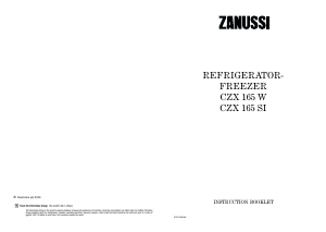 Handleiding Zanussi CZX165SI Koel-vries combinatie