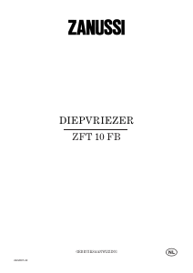 Handleiding Zanussi ZFT 10 FB Vriezer