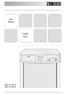 Manual Zanussi ZDC47100S Dryer