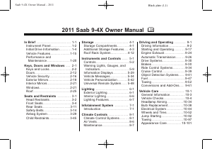 Manual Saab 9-4X (2011)