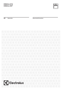 Bedienungsanleitung Electrolux EB6GL4CN Backofen