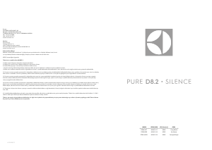 Kullanım kılavuzu Electrolux PD82-4STT Pure D8.2 Silence Elektrikli süpürge