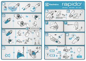 Manual Electrolux ZB6108GRE Rapido Aspirator de mână
