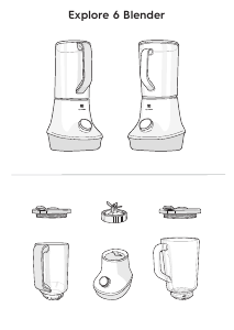 Bruksanvisning Electrolux E6TB1-4CW Explore 6 Blender