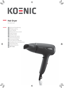 Manual de uso Koenic KHD150 Secador de pelo