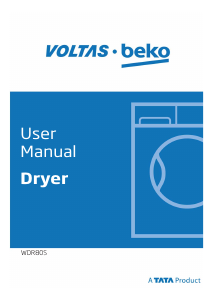 Manual Voltas BEKO WDR80S Dryer