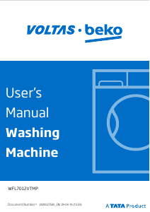 Handleiding Voltas BEKO WFL7012VTMP Wasmachine