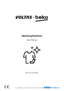 Handleiding Voltas BEKO WFL6510VPWS Wasmachine