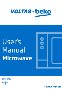Manual Voltas BEKO MC25SD Microwave
