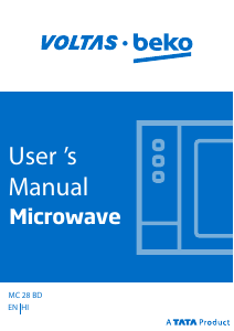 Manual Voltas BEKO MC28BD Microwave