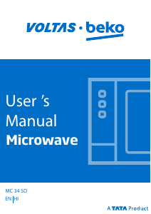 Manual Voltas BEKO MC34SD Microwave