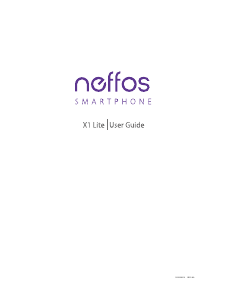 Handleiding Neffos X1 Lite Mobiele telefoon