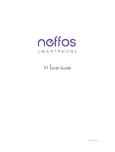 Handleiding Neffos X1 Mobiele telefoon