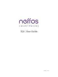 Handleiding Neffos X20 Mobiele telefoon