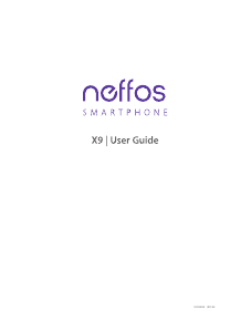 Handleiding Neffos X9 Mobiele telefoon