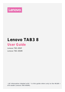 Handleiding Lenovo TB3-850M TAB3 8 Tablet