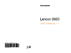 Handleiding Lenovo S920 Mobiele telefoon