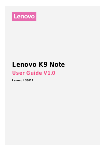 Handleiding Lenovo K9 Note Mobiele telefoon