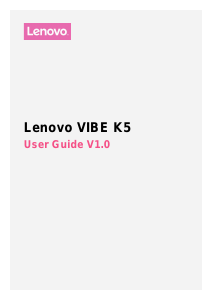 Handleiding Lenovo Vibe K5 Mobiele telefoon