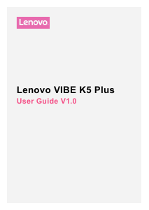 Handleiding Lenovo Vibe K5 Plus Mobiele telefoon