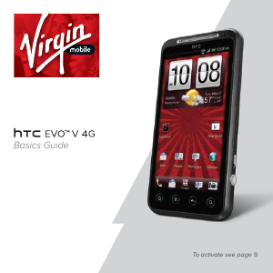 Manual HTC EVO V 4G (Virgin Mobile) Mobile Phone