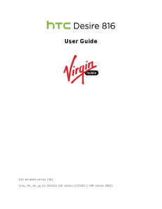 Manual HTC Desire 816 (Virgin Mobile) Mobile Phone