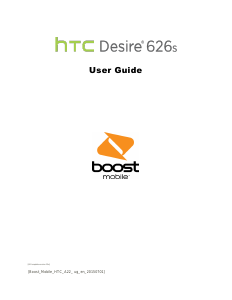 Manual HTC Desire 626S (Boost Mobile) Mobile Phone