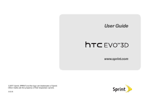 Handleiding HTC EVO 3D (Sprint) Mobiele telefoon