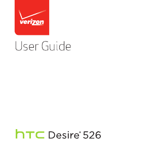 Manual HTC Desire 526 (Verizon Wireless) Mobile Phone