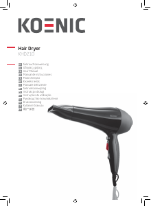 Manual de uso Koenic KHD210 Secador de pelo