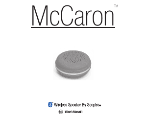 Manual Sceptre McCaron-PYL Speaker