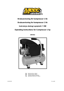 Bruksanvisning Meec Tools 200-012 Kompressor