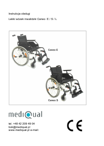 Instrukcja Mediqual Caneo E Wózek inwalidzki