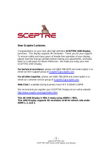 Handleiding Sceptre U550CV-UMR LED televisie