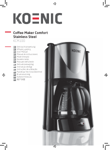 Manual de uso Koenic KCM100 Máquina de café