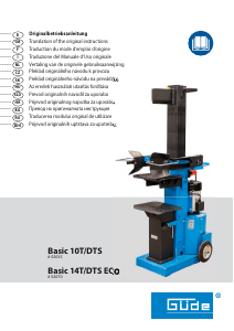 Manuale Güde Basic 10T/DTS Spaccalegna