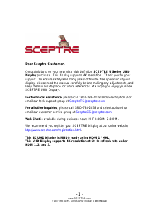 Handleiding Sceptre U550CV-UMS LED televisie