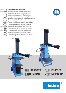 Návod Güde DHH 1050/10 TP Štiepačka dreva