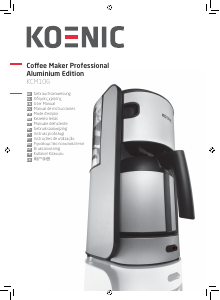 Manual de uso Koenic KCM106 Máquina de café