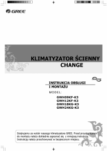 Instrukcja Gree Change GWH12KF-K3 Klimatyzator