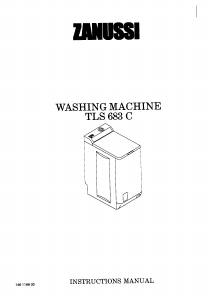 Handleiding Zanussi TLS683C Wasmachine