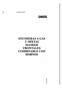 Manual de uso Zanussi Z40LXI Placa