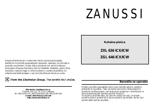 Priročnik Zanussi ZGL646ICW Grelna plošča