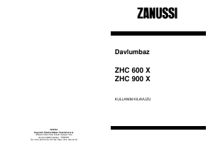 Kullanım kılavuzu Zanussi ZHC600N Davlumbaz