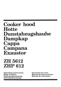 Manual de uso Zanussi ZHP612NX Campana extractora