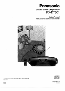 Manual de uso Panasonic RX-DT501 Set de estéreo